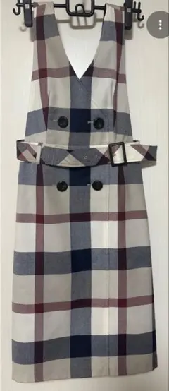 BLUE LABEL CRESTBRIDGE チェック柄ワンピース 36 美品 - メルカリ