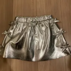 ZARA シルバースカート