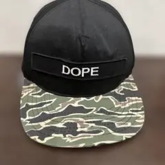 DOPE キャップ ブラック カモフラージュ柄のサムネイル