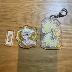 初音ミク　キャンドゥトレーディングアクリルスタンド　アクリルキーホルダー鏡音レン