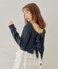 【Chico】バックリボントップス
