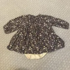 petit main 花柄長袖ロンパース　80サイズ