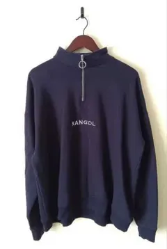 KANGOL 하프 Zip 스웨트 네이비