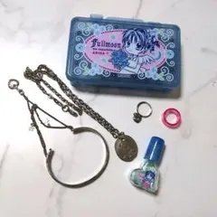 PUTUMAYO プトマヨ バラ試験管ネックレス+トランプ&ダイスモチーフ 