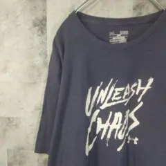 半袖TシャツUSA古着ビッグオーバーサイズネイビーXL　C46,4