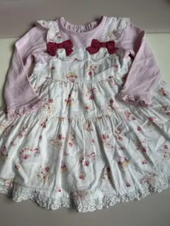 クーラクール ケーキ柄 ワンピース 90