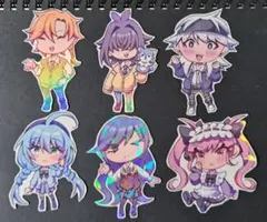 創作 オリジナル ステッカー デフォルメ 学生 制服 同人 イラスト シール