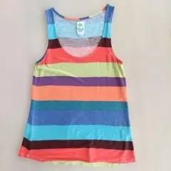 ZARA COLORFUL TRAFALUC マルチカラー タンクトップ L