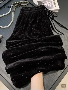 SHEIN　ベロアパンツ