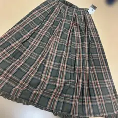 タグなし新品 マドモアゼルノンノンパパス L ロングスカート 毛100