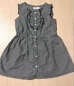 ワンピース ギンガムチェック　Noeil BeBe べべ　100のサムネイル