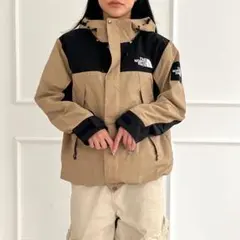 【韓国限定】 ノースフェイス マウンテンパーカー ダークベージュ S