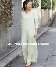 JOURNAL STANDARD relume Vネックセミワイドサロペット