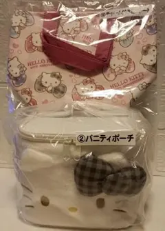 ハローキティ　サンリオ　50th 当たりくじ　バニティポーチ　&　ミニトート