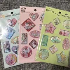 セリア ウォーターシール 101匹わんちゃん ディズニープリンセス ピーターパン