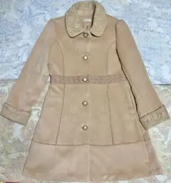 [axes femme] 薄茶色レースロングコート