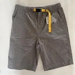 ニコアンド　チェック柄 ショートパンツ ベルト付きのサムネイル