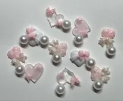 ハート パール ミックス 球体 ネイルパーツ ネイパ