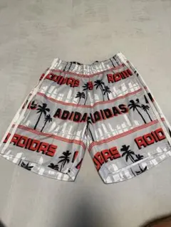 adidas ショートパンツ L グレー/レッド