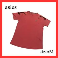 ね*ぎ様 【asics】半袖ドライTシャツ M レッド スポーツ ⑤
