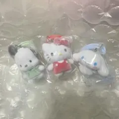 サンリオ カラフルカラビナマスコットチャーム キティ ポチャッコ シナモロール