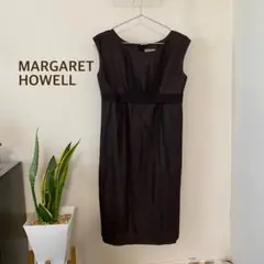 ★美品★MARGARET HOWELL ひざ丈ワンピース