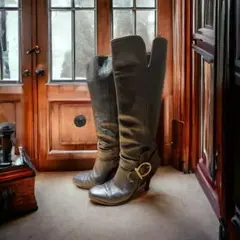 ア*キ様 これからの季節に大活躍【Ferragamo】ロングブーツ23.5㌢〜2