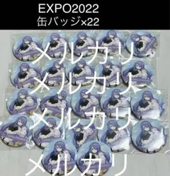 ホロライブ EXPO2022 缶バッジ22点 ムーナ・ホシノヴァ【※汚れあり】