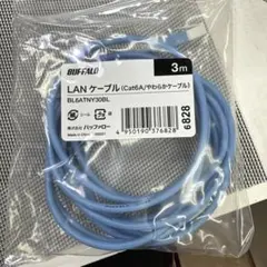 BUFFALO LANケーブル Cat6A 3m