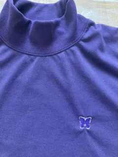 Needles 半袖 モックネック ティー purple ニードルズ