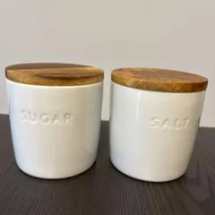 212 KITCHEN STORE 調味料入れ 陶器キャニスター 砂糖 塩のサムネイル