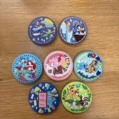 ディズニーキャラクターズ　刺繍缶バッジ　７個セット
