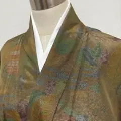 KN5133 大島紬 身丈156cm 着物 正絹
