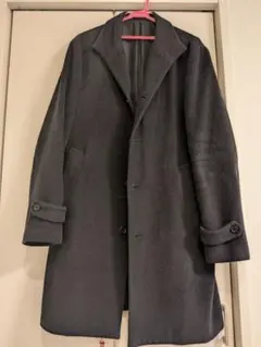 【TAKEO KIKUCHI】メンズ アンゴラコート ブラック シンプルのサムネイル