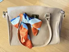 MONO COMME CA ベージュハンドバッグ