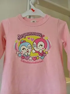 コキンちゃん ドキンちゃん トレーナー95　薄ピンク　アンパンマンミュージアム