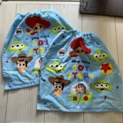 新品未使用　おりこうタオル　ループ付きタオル　トイ・ストーリー　2点セット