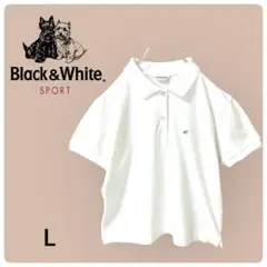 Black & White SPORT ブラック&ホワイトポロシャツ Lサイズ
