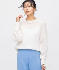 定価25080円 新品 23区 ファインモヘヤ クルーネック プルオーバー M