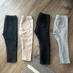 ユニクロ　プティマイン　ベビーレギンス　リブレギンス　90cm 4本セット