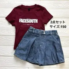 Tシャツ＆スカートパンツ　セットのサムネイル