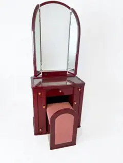 木製 ドレッサー 鏡台 椅子付き アンティーク調 猫足 送料込 - メルカリ