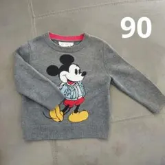 GAP ミッキーマウス ニットセーター グレー　90サイズ