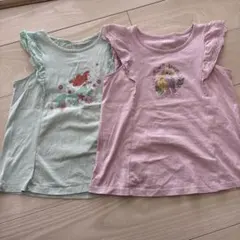 UNIQLO アリエルとラプンツェル Tシャツ 2枚セット 120㎝