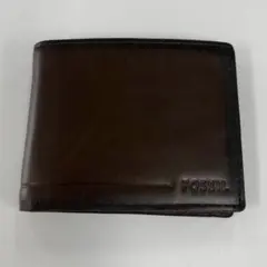【新品】FOSSIL コインケース ミニ財布 シグネチャー 茶 ブラウン カード