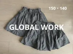 【2サイズ】グローバルワーク★⭐︎ギンガムチェックスカート