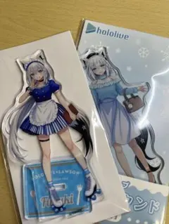 ホロライブ　白上フブキ　ローソンコラボのアクスタ2枚セット