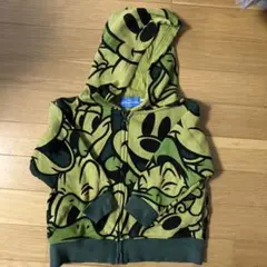 ディズニーリゾート　総柄パーカー　ミッキーフレンズ　キッズ100