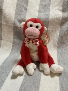 Ty社製 赤い猿のぬいぐるみ