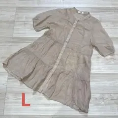 レディース　半袖　チュニック　Lサイズ